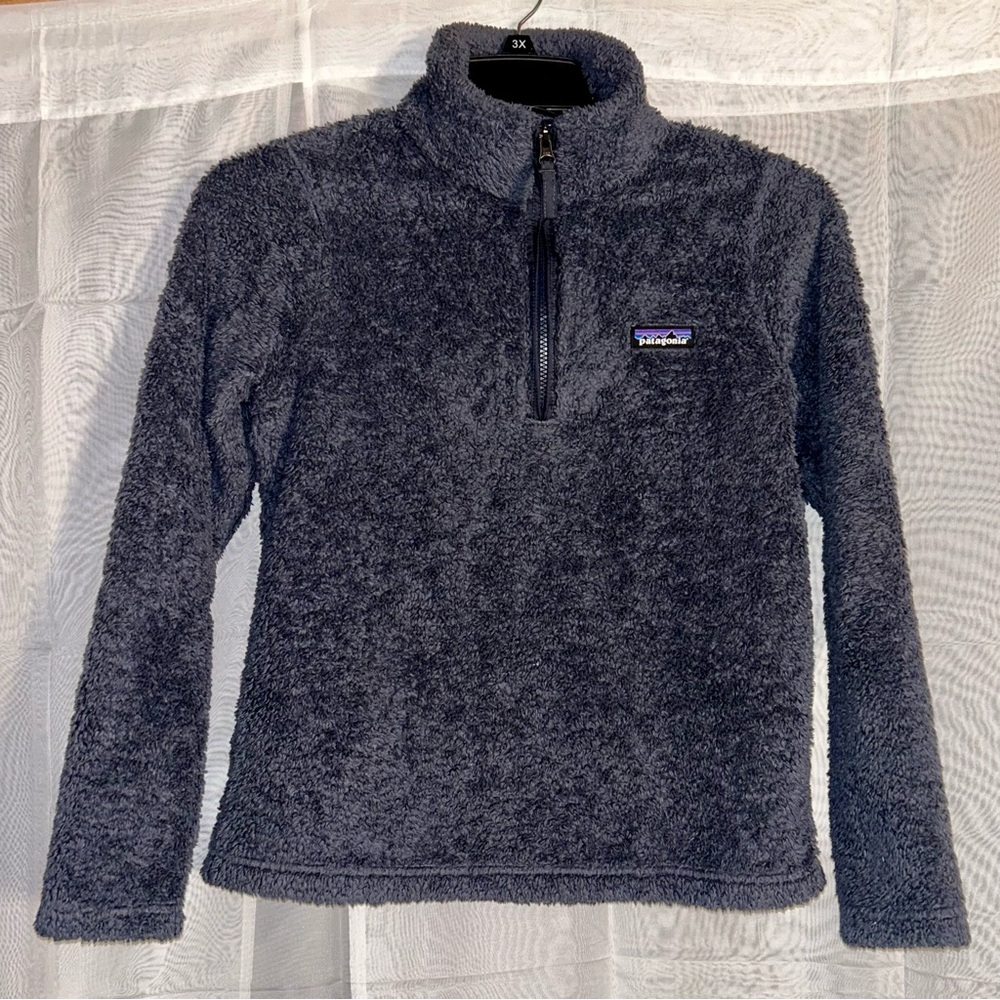 S - Patagonia Women's Fleece Quarter Zip - Smolder Blue